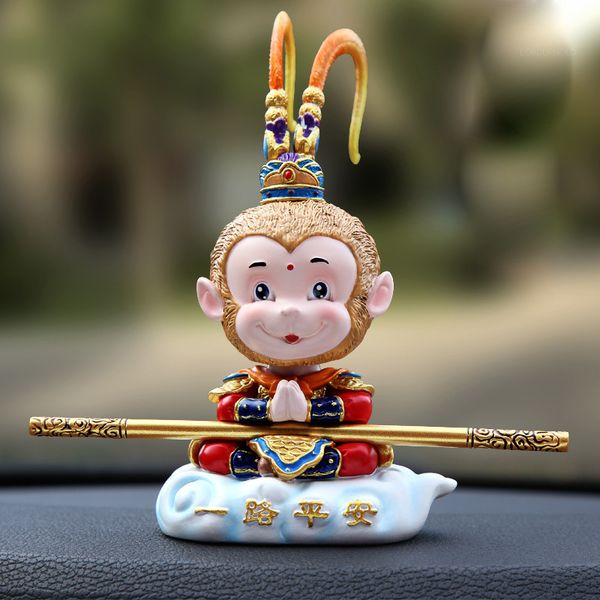

monkey car dolls shake head toys for vehicle auto decoration interior funny ornaments creative parts manual cute car bobbleheads