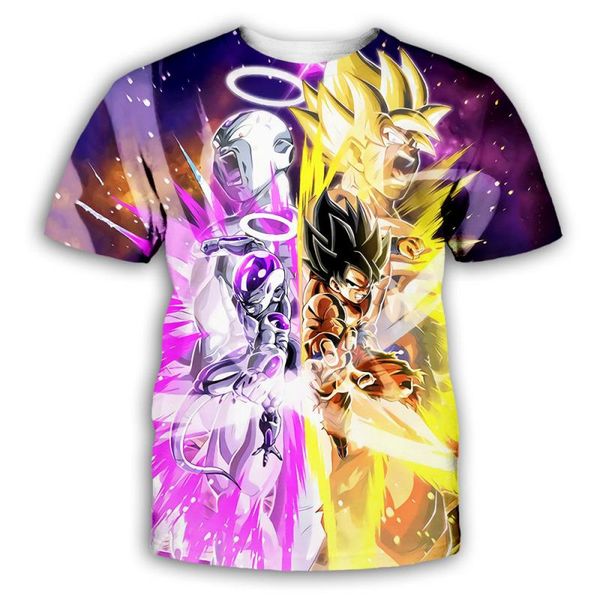 

2020 fashion men s luxury mens designer t shirts t shirt tshirt dragon ball 3d printed short sleeve t-shirt mens clothes clothing tee shirt, White;black