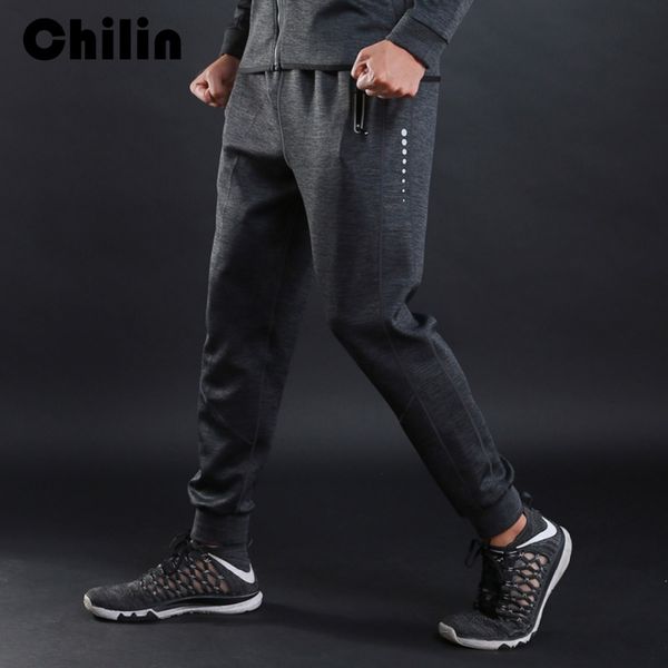 

chilin running jogger fitness joggers sweatpants mens sports pants gym bodybuilding men skinny trousers l10818, Black;blue