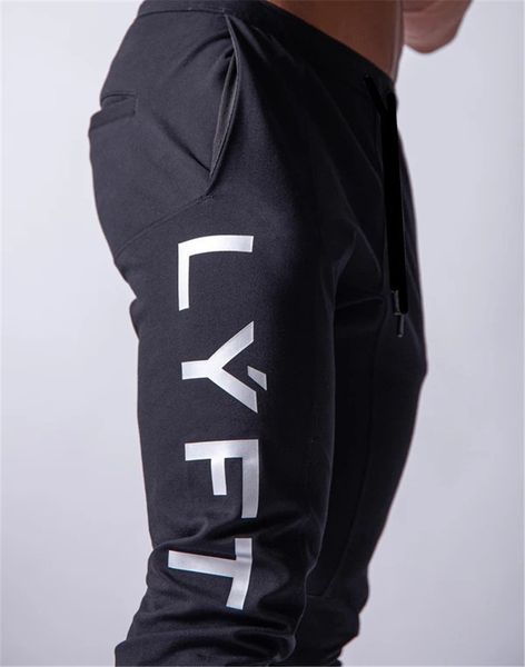 

new jogging pants men sport sweatpants running pants gym men joggers cotton trackpants slim fit bodybuilding trouser, Black