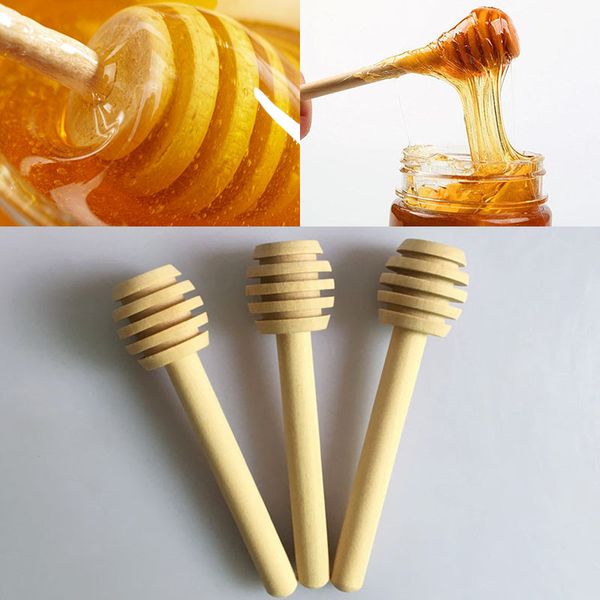 

8cm long mini wooden honey stick honey dippers party supply spoon stick honey jar stick dhl wx-c30