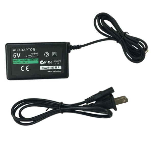 

eu/us plug 5v home wall charger power supply ac adapter for sony playstation portable psp 1000 2000 3000 charging cable cord