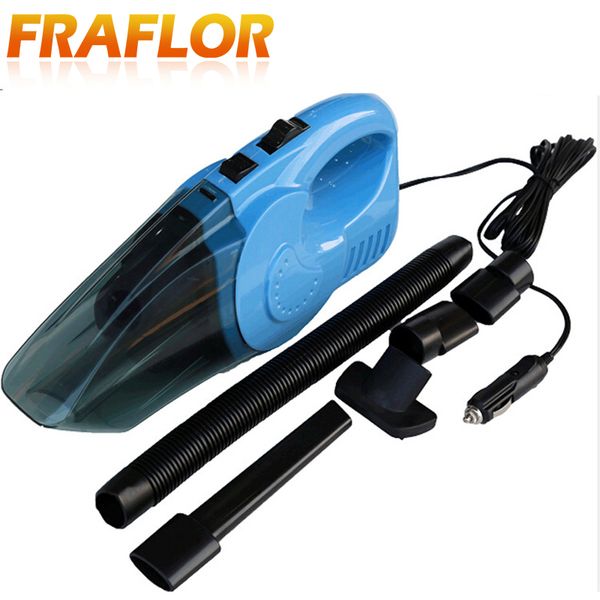 

4.5m cable 120w dc 12v portable car vacuum cleaner wet and dry dual use auto cigarette lighter hepa filter 12v blue orange