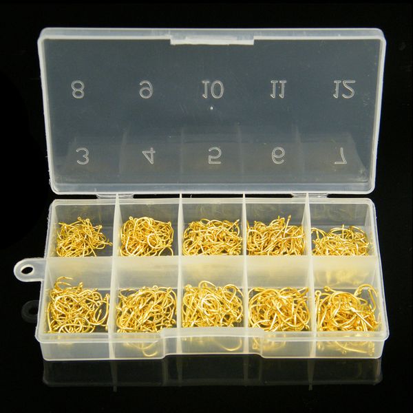 

500 ten-box boxed 3-12 tube fishing equipment fly fishing accessories pay band iseuni hook high carbon steel barbed