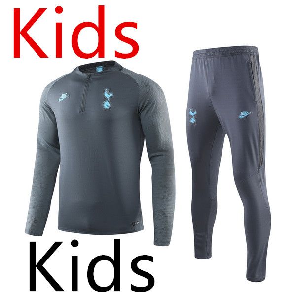 

18 1920spurclubreal madrid ronaldo rome ajax marseille children's football training sportswear clothes jogging barcelona messi sao paul, Black