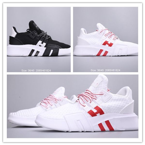 

2019 new arrival eqt bask adv running shoes for mens fashion casual sports trainers womens breathable mesh of black white shoes