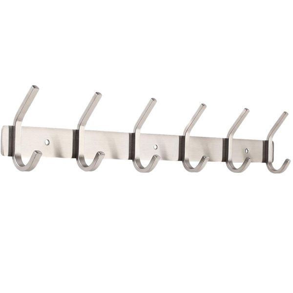 

coat hook wall-mounted stainless steel hook frame for coat hat scarf key