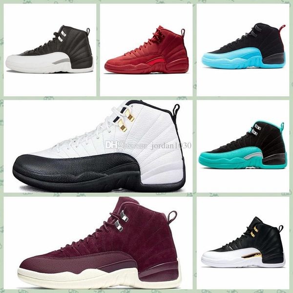 

j012ha gym red aj 12 12s style basketball shoes mans ovo white game royal red dark grey fashion designer sport sneaker trainers us7-12