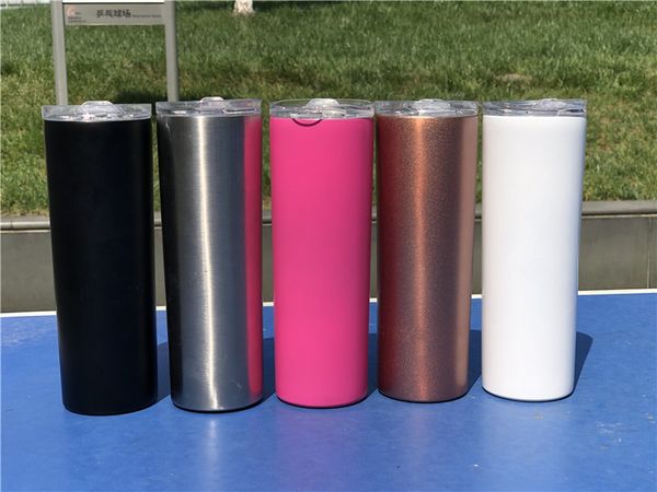 

mixed color 20oz skinny tumbler slim tumblers stainless steel tumbler send today send today high stright