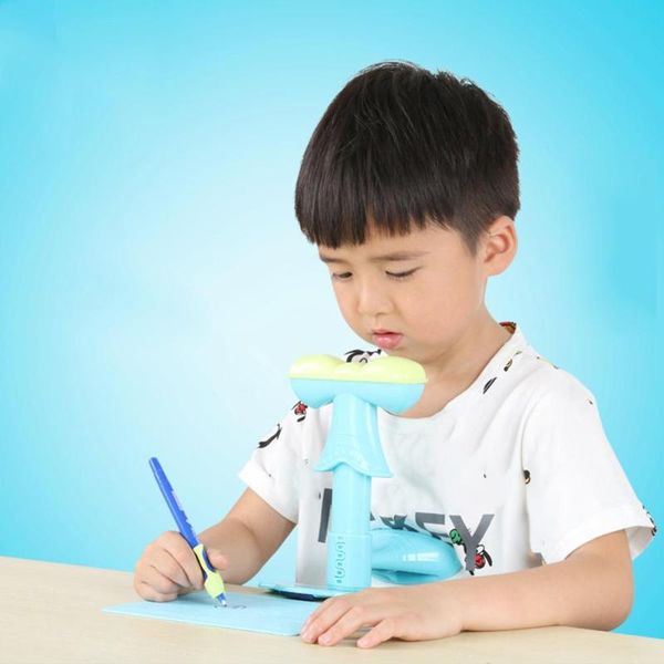 

kids writing sitting posture corrector anti-myopia adjustable children eyesight protector stationery bracket, Black;red