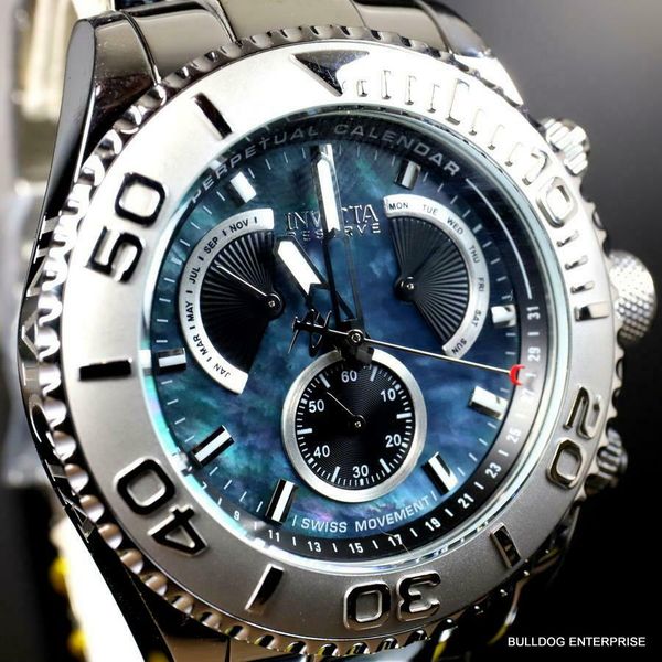 

Invicta Reserve Pro Diver профессиональный водолазный стол швейцарский MVT черный перламутр сталь 47 мм совершенно новый