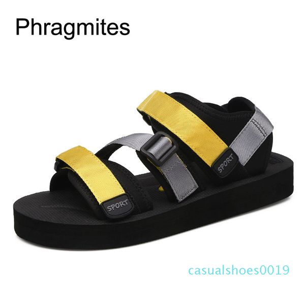 

phragmites fashion all-match candy colour sandals comfortable beach couple shoes summer sandalias de verano para mujer c19, Black