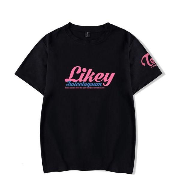 

twicetagram twice album new week son yoga likey periphery easy tide student short sleeve shirt female t shirts, Gray;blue