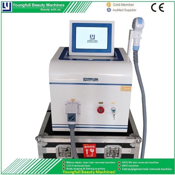 

1000w 808nm/810nm diode laser super hair removal machine cold laser depilator with 30 million s, Black