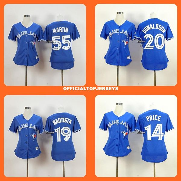 

in low price wholesale women toronto 20 donaldson 19 bautista 14 price 2 tulowitzki 55 martin blue jersey drop shippin, Black;blue