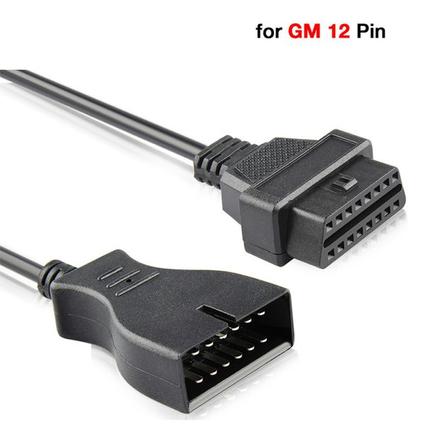 

obd2 cable for gm 12pin obd connector 12-16pin diagnostic cable auto connector 12 pin cable adapter for gm12