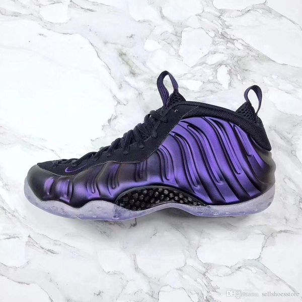 

men basketball shoes hardaway eggplant violet purple athletics sneakers sports shoes with box ing