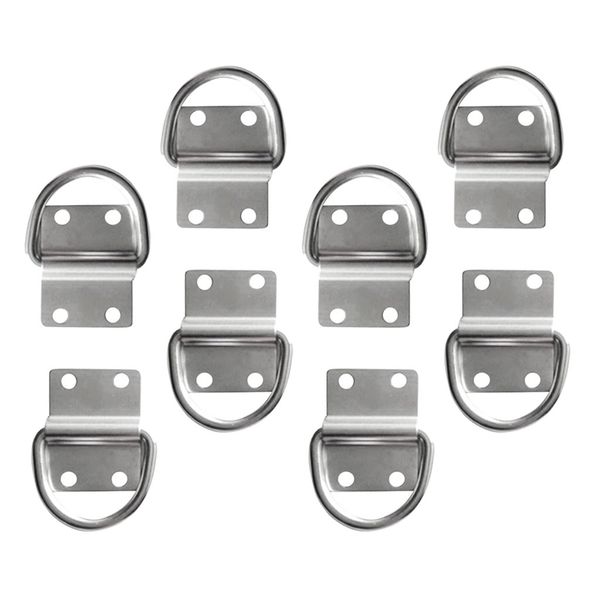 

8 pieces tie down lashing d ring cleat truck van trailer horsebox transporter ring