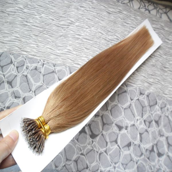 Micro Beads Cuticle Remy Nano Ring Links Human Hair Extensions