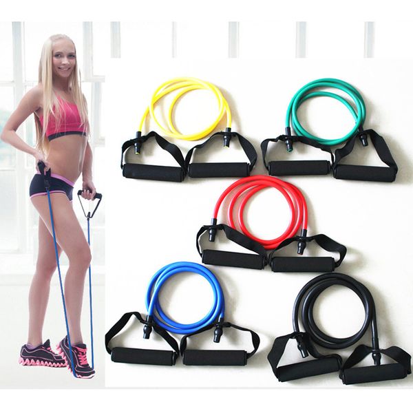

elastic sports resistance bands length 120cm fitness gym equipment training bands tube crossfit workout exercise rubber