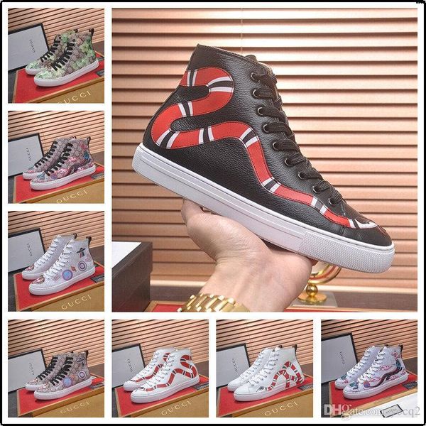 

18ss нового прибытия мужчины роскошного горный хрусталь металлической пластина платформа высокой вершина повседневных квартиры обувь человек, Black