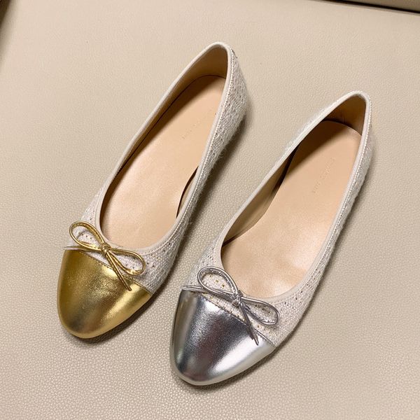 

women ballerinas fashion slip on women shoes fashion shoes ladies bow tie rilver gold round toe flats, Black