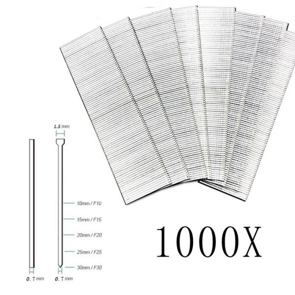 

1000pcs straight row nail gas row nail gun pneumatic f30/f25/f20/f15/f10 home staple air furniture accessories