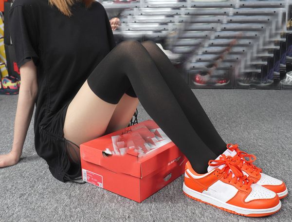 

low syracuse cu1726 101 with white orange women mens comfortable designer basketball shoes designer shoes schoenen, White;red