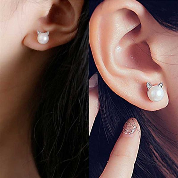 

pendientes plata brincos нове еѬлингового еѬебѬа имиаи pearl cat еѬег велиѬне издели, Golden;silver