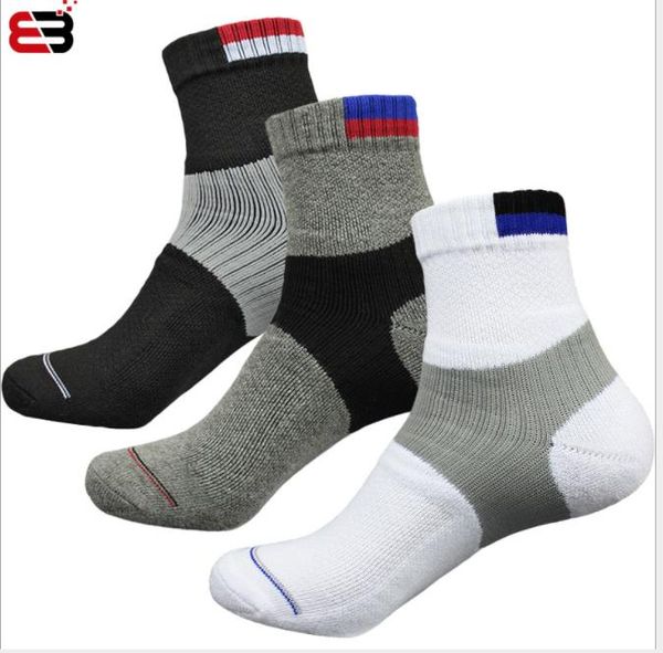 

бадминтон носки мужские спортивные хлопок теннис настольный теннис носки утолщенные полотенце нижние носки, Black