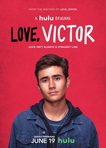 

love, victor poster isaac aptaker elizabeth berger hulu tv series print 24x36"