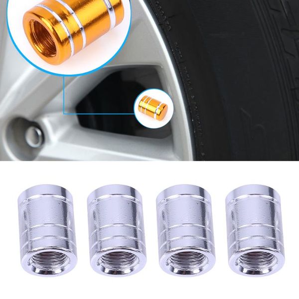 

new 4pcs/pack theftproof aluminum car wheel tires valves tyre stem air caps airtight cover auto motorcycle airtight air caps