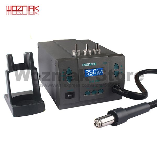 

quick 861 upgrade version 861x lead-air gun desoldering station 1300w bga rework station for phone pcb repair