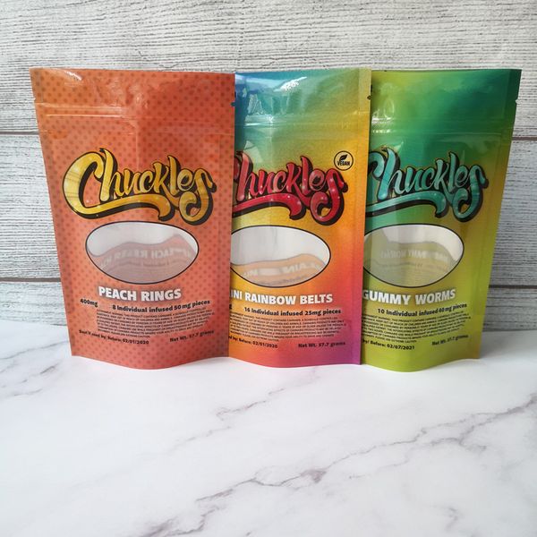 

chuckles flavor bag herb flower zipper bag dry tobacco retail bag package packaging north america 2019