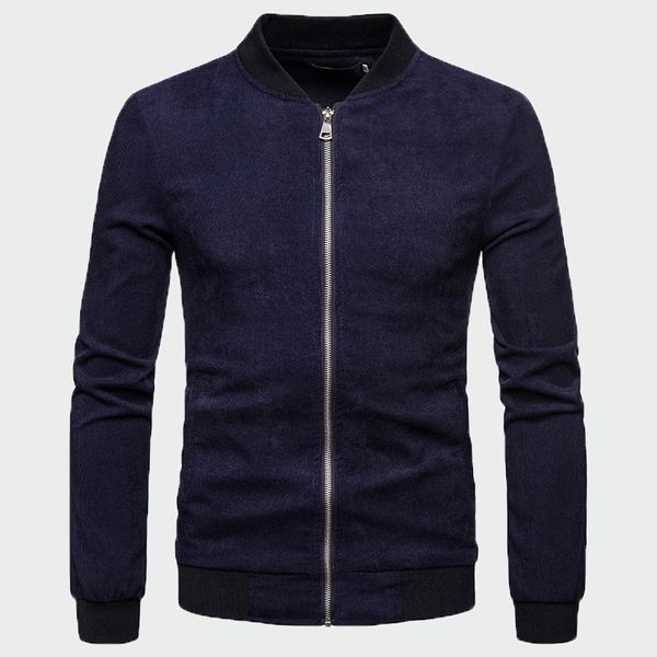 

2019 new spring autumn men cool jacket men fashion coats and jackets classic comfortable stand collar long sleeve jacket ml278, Black;brown