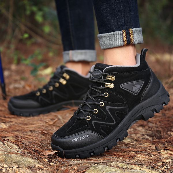 

fashion water repellent climbing mountain shoes for men breathable tactical boots men's sneakers anti-slippery sport hiking shoe