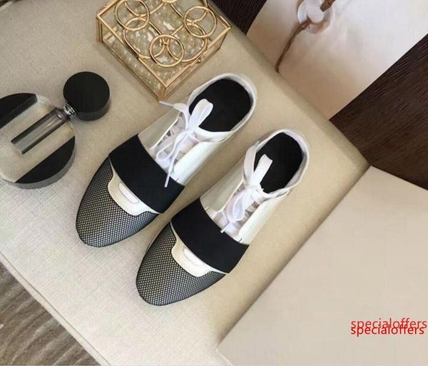 

new designer mesh shoes drop shipping popular brand casual shoe mans woman sneaker fashion mixed colors red nude mesh trainer with box t18, Black