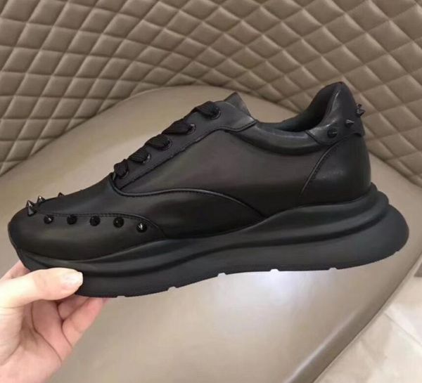 

красные нижние дизайнерские туфли с низким вырезом замшевые шиповые роскошные кроссовки для мужчин и женщин обувь для вечеринок свадебные хр, Black