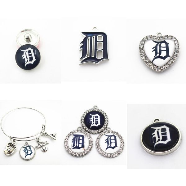 

сша бейсбольной команды detroit tigers подвески мотаться подвески спорта diy браслет ожерелье серьги ювелирные изделия висячие подвески, Bronze;silver