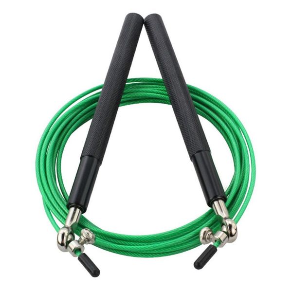 

durable adjustable bearing skipping rope fitness sport training black, orange, green aerobic exercise tool