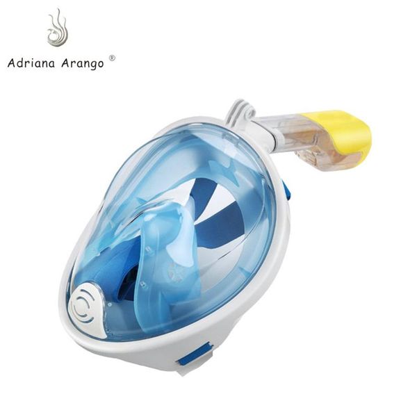 

adriana arango 2019 diving mask underwater anti-fog full face snorkeling mask ladies men swimming snorkel diving equipment