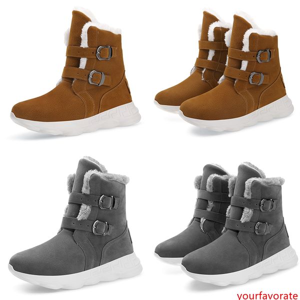 

2020 cool type5 button designer soft plush man men boots chestnut triple black gray brown mens sneakers boot trainers outdoor walking shoes