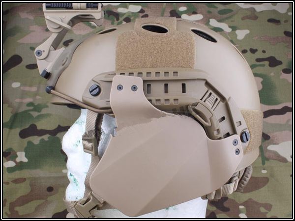 

tactical combat fast side cover for helmet rail compatibility with fast ibh/mich 2000/ach