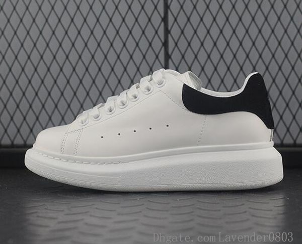 

designer luxury chaussures mens womens casual fitness shoes chaussures fashion white leather comfortable shoes flat leisure sneaker, Black