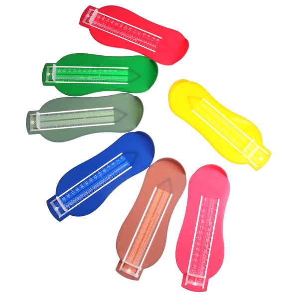 

7 colors kid infant foot measure gauge shoes size available abs baby car adjustable range 0-20cm size measuring ruler tool