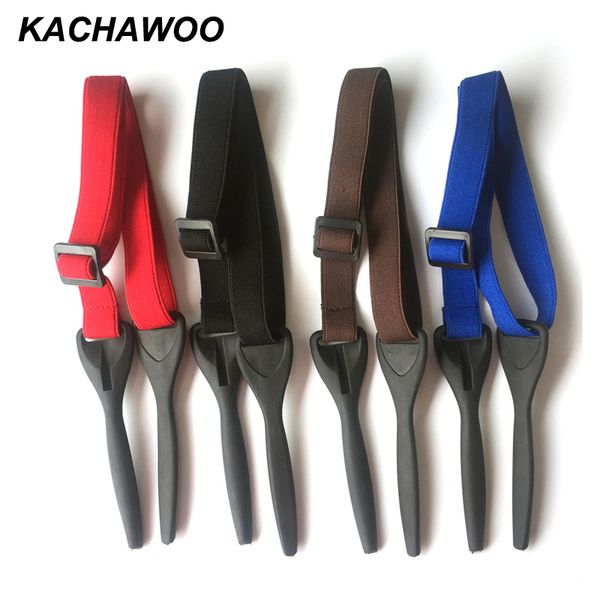 

kachawoo adjustable elastic bands for glasses male black blue red rubber polyester men sport eyeglasses cord chain string, Silver