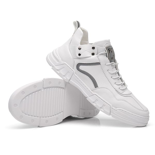

men running shoes sports footwear 2019 new arrival casual sneakers young man leisure popular shoes lace up white mens trainers, Black