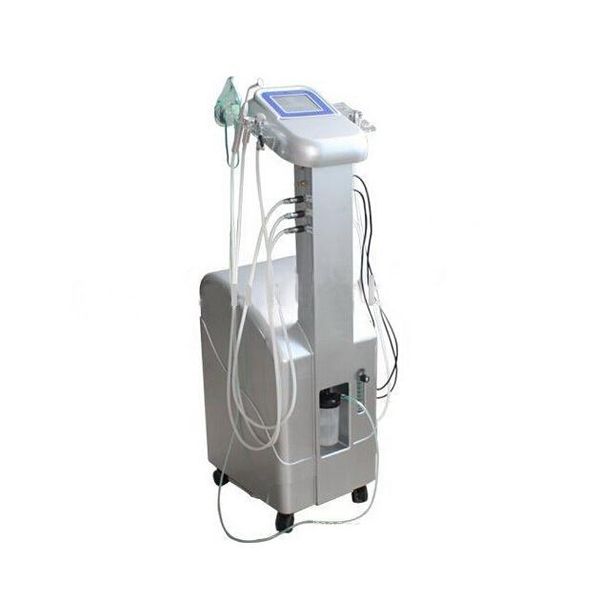 Высококачественный кислородный станок для лицевой техники с кислородной маской биосвязкой из кислородного спрея кислорода и нанесение вакуумной терапии 6 в 1 Машина красоты