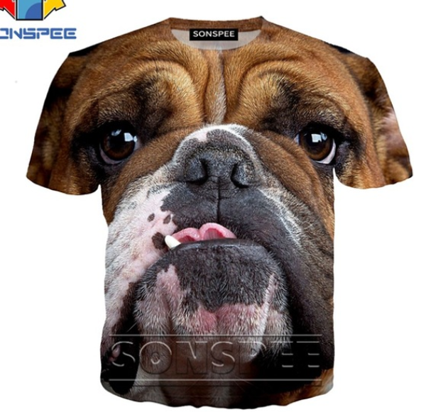 

смешные боксер собака 3d печати тенниска unisex мужчины женщины животных мода tshirt harajuku топы tee весёлые рубашки homme tshirt hip hop, White;black