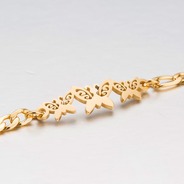 

butterfly bracelet women stainless steel fashion bracelets jewelry gifts for women accessories gold animal bracelets for, Golden;silver